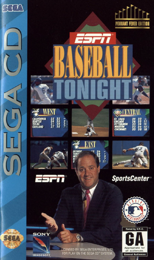 ESPN Baseball Tonight (USA) Sega CD Game Cover